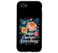 Jesús lo cambia todo Fe Bautismo cristiano y salvación Carcasa para iPhone SE (2020) / 7 / 8