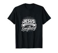 Jesús lo Cambia Todo la fe Cristiana Camiseta