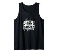 Jesús lo Cambia Todo la fe Cristiana Camiseta sin Mangas