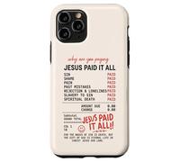 Jesús lo pagó Todo Recibo del Evangelio Romanos 6:23 Carcasa para iPhone 11 Pro