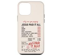 Jesús lo pagó Todo Recibo del Evangelio Romanos 6:23 Carcasa para iPhone 12 Mini