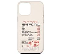 Jesús lo pagó Todo Recibo del Evangelio Romanos 6:23 Carcasa para iPhone 12 Pro MAX
