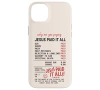 Jesús lo pagó Todo Recibo del Evangelio Romanos 6:23 Carcasa para iPhone 14 Plus