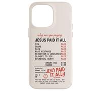 Jesús lo pagó Todo Recibo del Evangelio Romanos 6:23 Carcasa para iPhone 14 Pro MAX