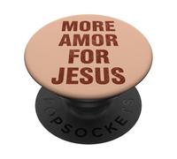 Jesús Love Faith Cita Minimal Christian PopSockets PopGrip Adhesivo