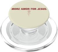 Jesús Love Faith Cita Minimal Rose Accent Christian PopSockets PopGrip para MagSafe