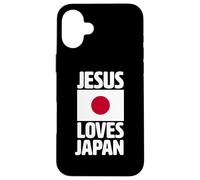 Jesus Loves Japan | Christian Missionary | Bandera Japonesa de Dios Carcasa para iPhone 16 Plus