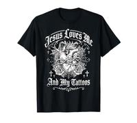 Jesus Loves Me and My Tattoos Camiseta
