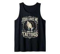 Jesus Loves Me and My Tattoos Camiseta sin Mangas