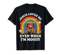 Jesus Loves Me Even When I'm Moody Camiseta