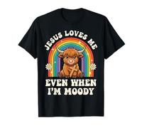 Jesus Loves Me Even When I'm Moody Camiseta