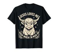 Jesus Loves Me Even When I'm Moody Camiseta