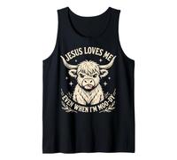 Jesus Loves Me Even When I'm Moody Camiseta sin Mangas