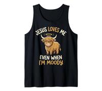 Jesus Loves Me Even When I'm Moody Camiseta sin Mangas
