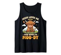 Jesus Loves Me Even When I'm Moody Camiseta sin Mangas