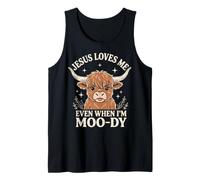 Jesus Loves Me Even When I'm Moody Camiseta sin Mangas