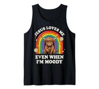 Jesus Loves Me Even When I'm Moody Camiseta sin Mangas