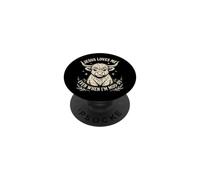 Jesus Loves Me Even When I'm Moody PopSockets PopGrip Adhesivo