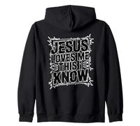Jesus Loves Me This I Know Sudadera con Capucha
