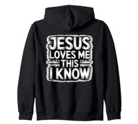 Jesus Loves Me This I Know Sudadera con Capucha