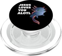 Jesus Loves You Alotl - Axolotl Christian Faith Adult & Kids PopSockets PopGrip para MagSafe