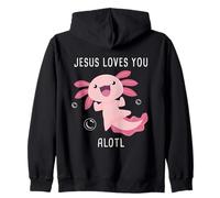 Jesus Loves You Alotl - Axolotl Christian Faith Adult & Kids Sudadera con Capucha