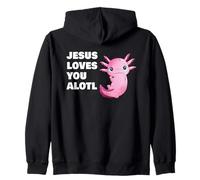 Jesus Loves You Alotl - Axolotl Christian Faith Adult & Kids Sudadera con Capucha