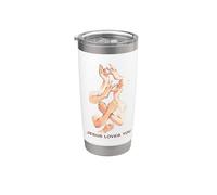 Jesus Loves You - American Sign Language Watercolor Vaso térmico de acero inoxidable de doble pared