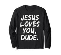 Jesus Loves You Amigo Cristiano Creyente Fe Dios Religioso Manga Larga