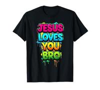 Jesus Loves You Bro | Fun John 3:16 Camiseta Cristiana Faith Camiseta