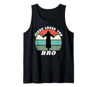 Jesus Loves You Bro, Jesus Loves You Bruh, Camisa Divertida de Jesús Camiseta sin Mangas