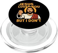 Jesus Loves You But I Don’t Funny Sarcastic Christian Humor PopSockets PopGrip para MagSafe