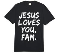 Jesus Loves You Fam Cristiano Creyente Fe Dios Religioso Comfort Colors Adult Heavyweight T-Shirt