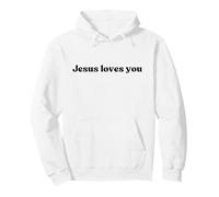 Jesus Loves You, God Love Christian Faith Worship Religious Sudadera con Capucha