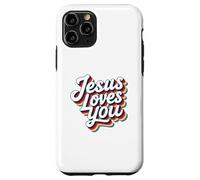 Jesus Loves You Retro Vintage Christian Men Women Kids Carcasa para iPhone 11 Pro
