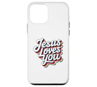 Jesus Loves You Retro Vintage Christian Men Women Kids Carcasa para iPhone 12 mini