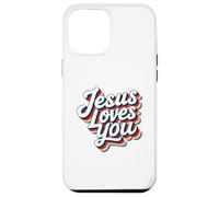 Jesus Loves You Retro Vintage Christian Men Women Kids Carcasa para iPhone 12 Pro Max