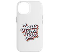 Jesus Loves You Retro Vintage Christian Men Women Kids Carcasa para iPhone 14