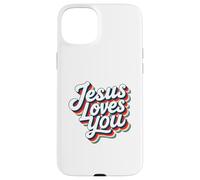 Jesus Loves You Retro Vintage Christian Men Women Kids Carcasa para iPhone 15 Plus