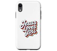 Jesus Loves You Retro Vintage Christian Men Women Kids Carcasa para iPhone XR