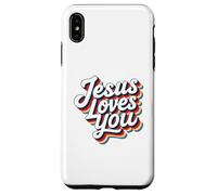 Jesus Loves You Retro Vintage Christian Men Women Kids Carcasa para iPhone XS Max