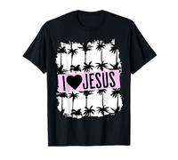Jesus Loves You Retro Vintage Style Graphic Design Mujer Camiseta