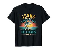 Jesús Ma de Me Pescador del Hombre Que atrapo Él Limpia Marca 1 17 Camiseta