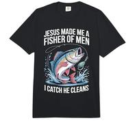 Jesus Made Me A Fisher of Men I Catch He Cleans Comfort Colors Adult Heavyweight T-Shirt