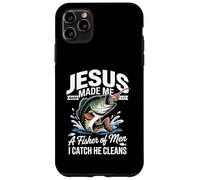 Jesus Made Me a Fisherman I Catch He Cleans Christian Bible Carcasa para iPhone 11 Pro Max