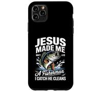 Jesus Made Me a Fisherman I Catch He Cleans Christian Bible Carcasa para iPhone 11 Pro Max