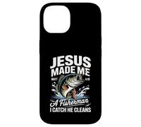 Jesus Made Me a Fisherman I Catch He Cleans Christian Bible Carcasa para iPhone 14