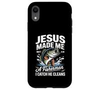 Jesus Made Me a Fisherman I Catch He Cleans Christian Bible Carcasa para iPhone XR