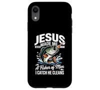 Jesus Made Me a Fisherman I Catch He Cleans Christian Bible Carcasa para iPhone XR