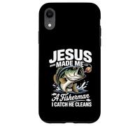 Jesus Made Me a Fisherman I Catch He Cleans Christian Bible Carcasa para iPhone XR